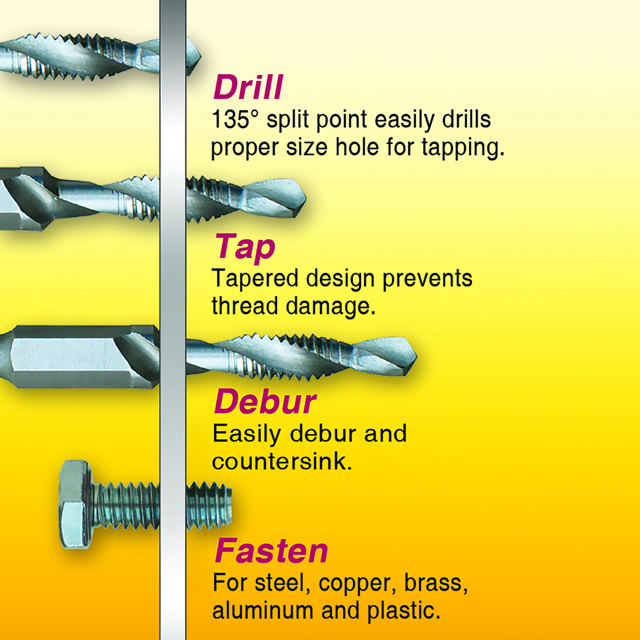 8 pc Combo Drill Tap set