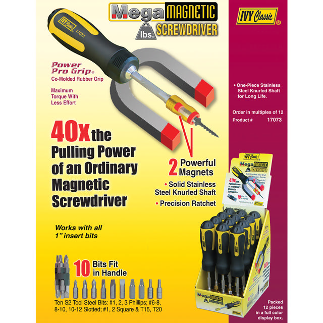 Mega Mag Ratchet Screwdriver