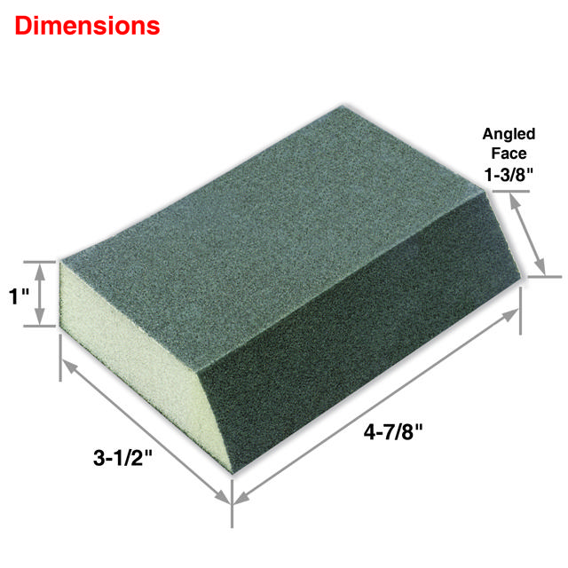 Angled Sanding Sponge 80 Grit