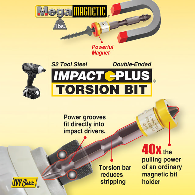 7 Pc. Set Dbl-Ended Mega-Magnetic Impact Plus Bits