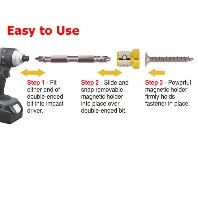 100 Pc. T20 Torx Dbl-Ended Impact Plus Torsion Bit