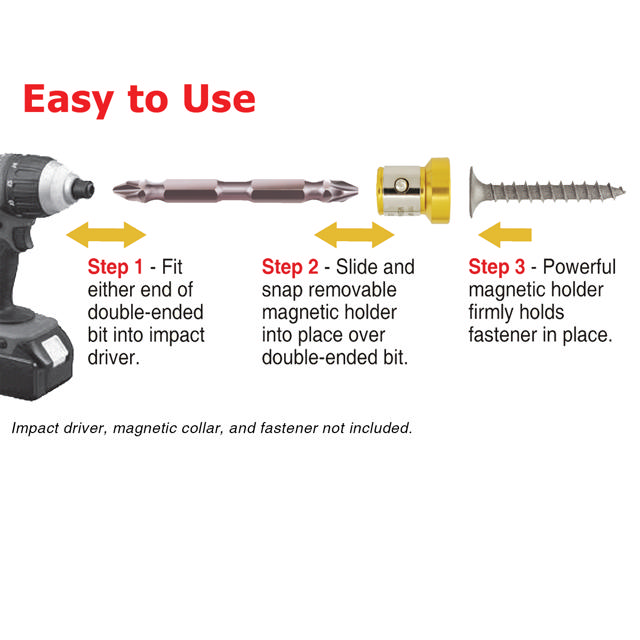 100 Pc. T25 Torx Dbl-Ended Impact Plus Torsion Bit