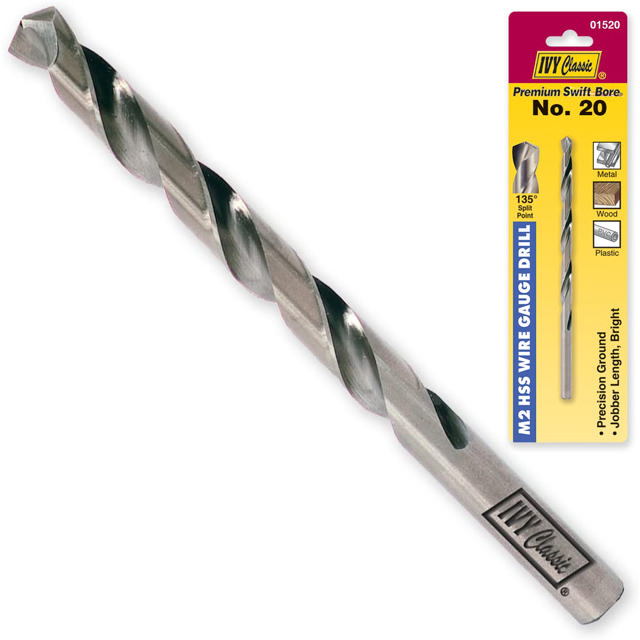 No. 20  Wire Gauge Drill Bit