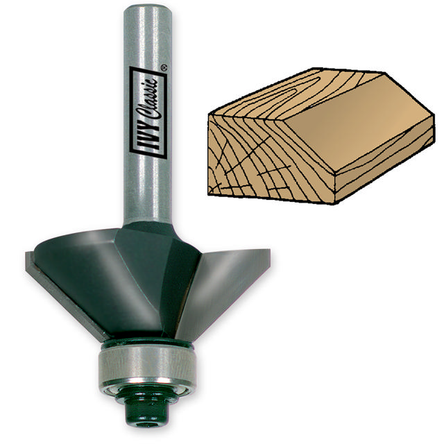 45 Chamfer Router Bit