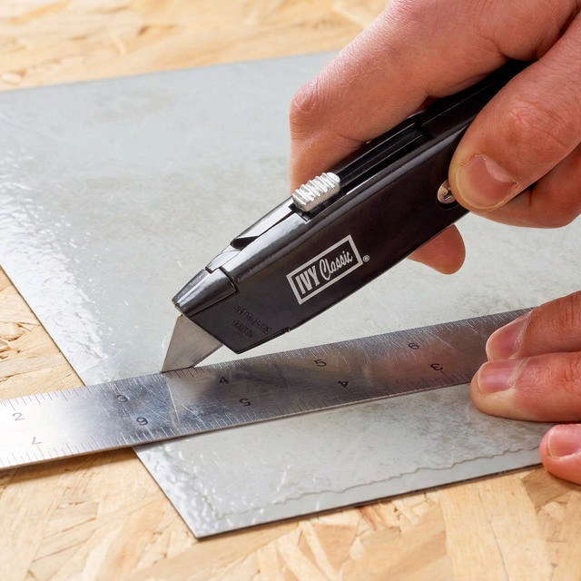 Double Interlock Retractable Utility Knife