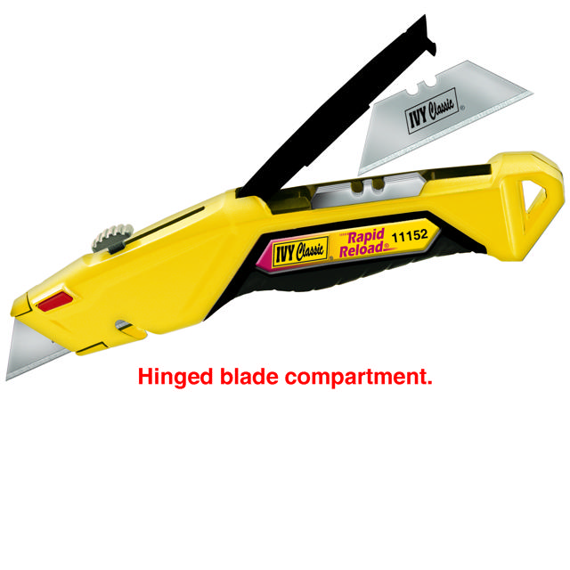 Rapid Reload® Retractable Utility Knife w/4 blades