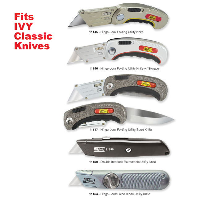 100 Pack Heavy Duty Hook Blades