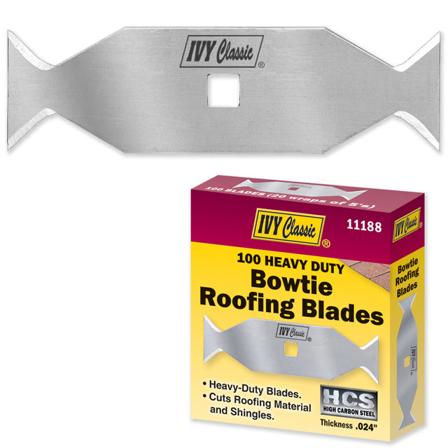 100 Pack Heavy Duty Roofers Bow-Tie Blade