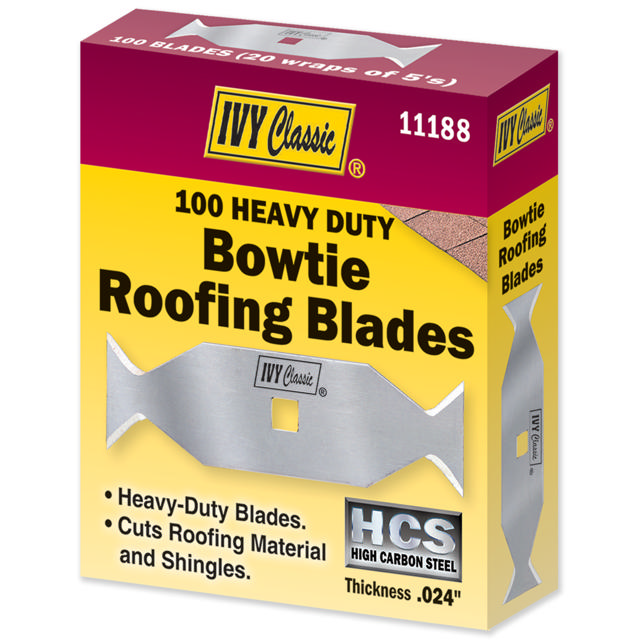 100 Pack Heavy Duty Roofers Bow-Tie Blade