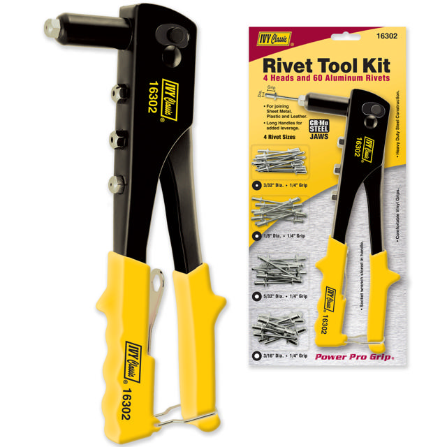 Hand Rivet Tool with 60 Pc Rivet Assortment - NEW ITEM!!