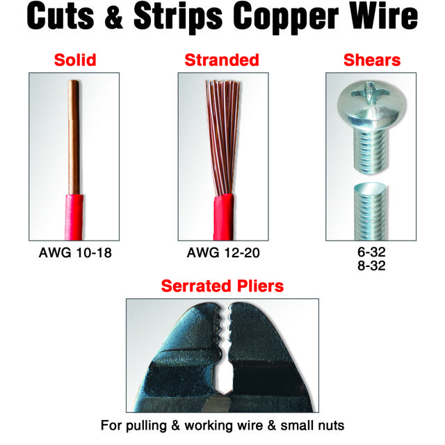 Curved Hndl Stripper 10-20 AWG