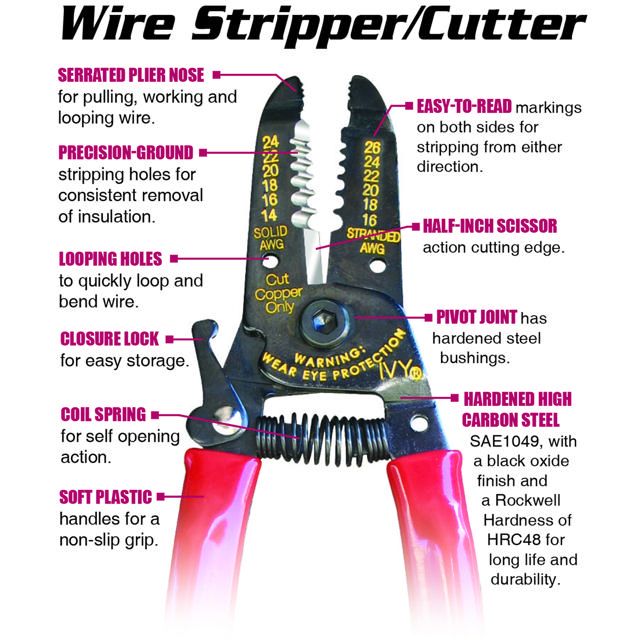 Wire Stripper/Cutter 14-26 AWG