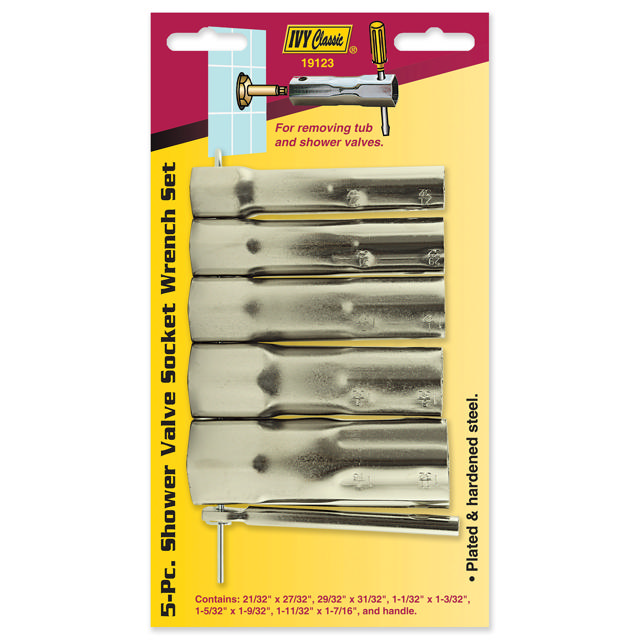 Shower V. Socket 6 Pc + Handle