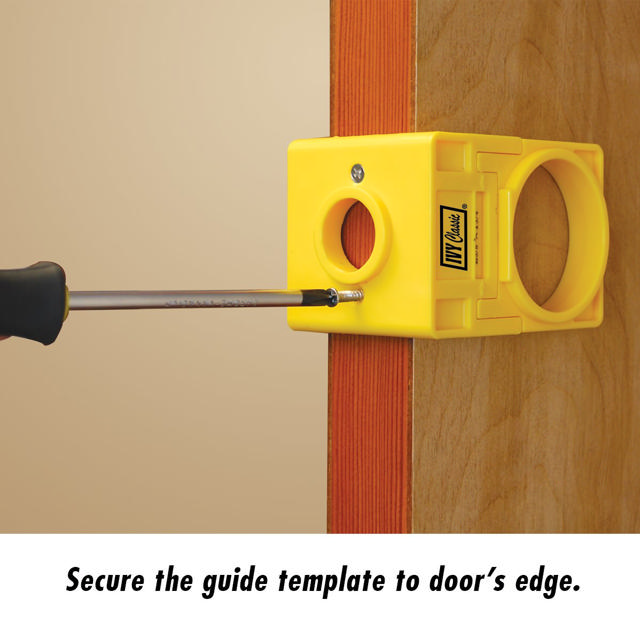 Lock Install Kit w/Guide wood doors 1-7/8