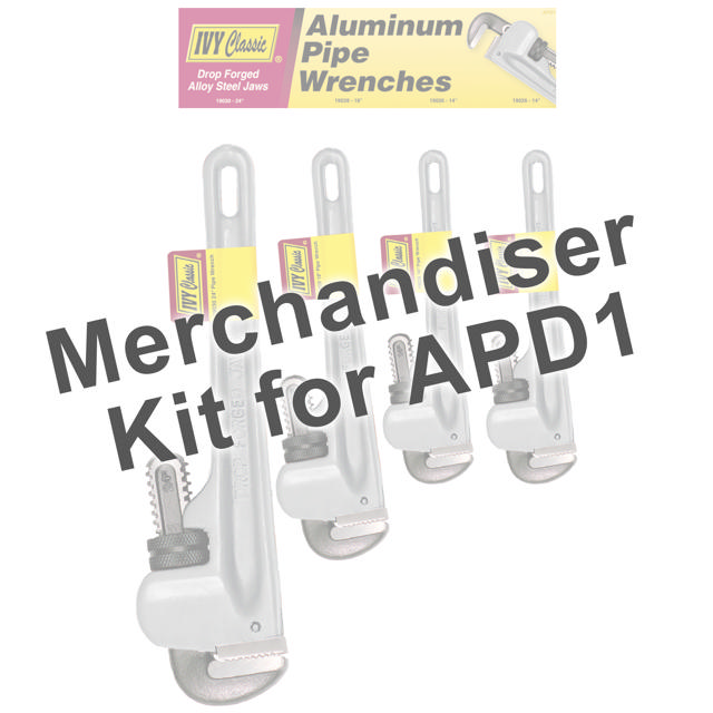 Merchandiser For Alum. Pipe Wrenches