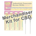 Merchandiser- Concrete Screw Drill Bits