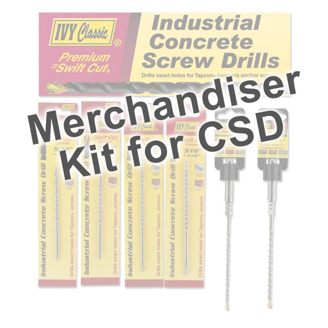 Merchandiser- Concrete Screw Drill Bits