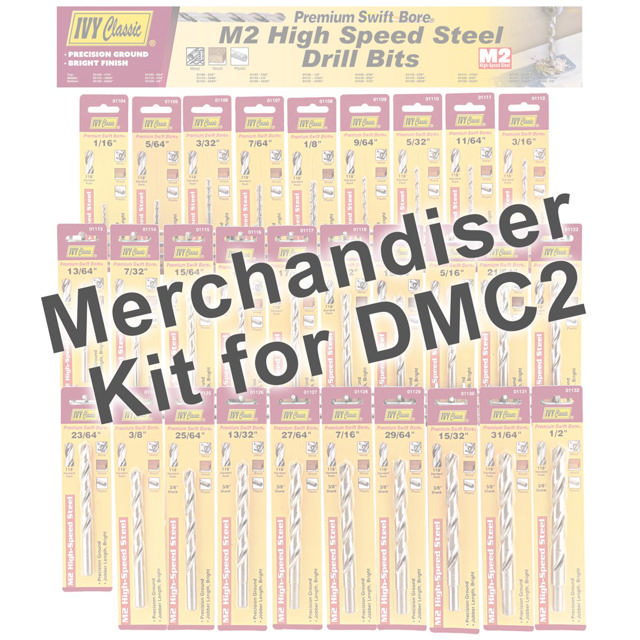 Merchandiser- 29Pc Carded M2 HSS Bits