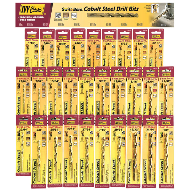 Cobalt Drill Bit Display - Carded