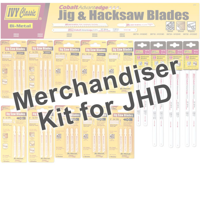 Merchandiser - Bi-Metal Jig & Hacksaw Blades