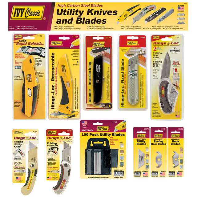 Utility Knives & Blades Display