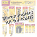 Merchandiser for Utility Knives & Blades Display