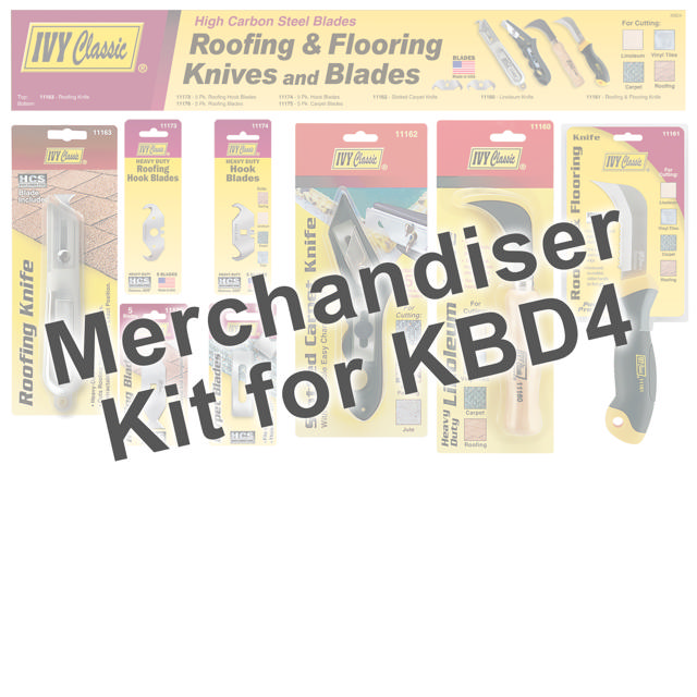 Merchandiser for Roofing & Flooring Knives & Blades Display