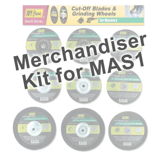 Merchandiser For Masonry Cut-Off Wheels