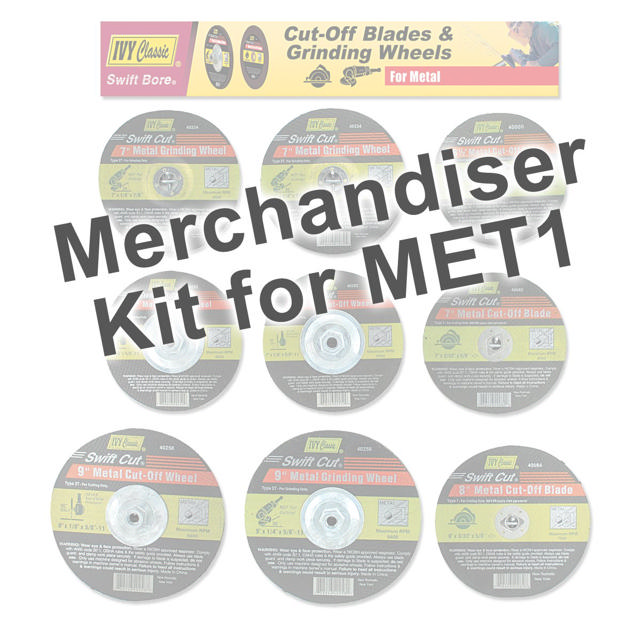 Merchandiser For Metal Cut-Off Wheels