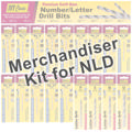 Merchandiser - 18Pc Number/Letter Drill Bits