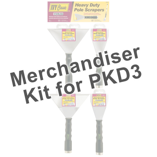 Merchandiser for Heavy Duty Pole Scrapers Display