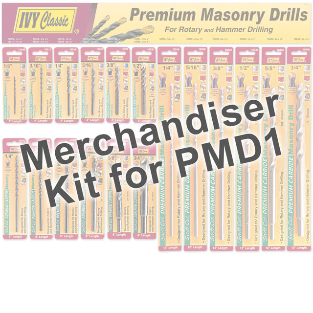 Merchandiser- Premium Masonry Drill Bits