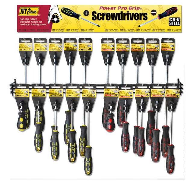 Phillips/Slotted Tiered Screwdriver Display