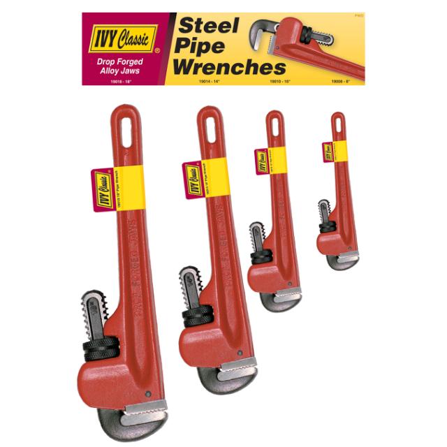 Steel Pipe Wrench Display