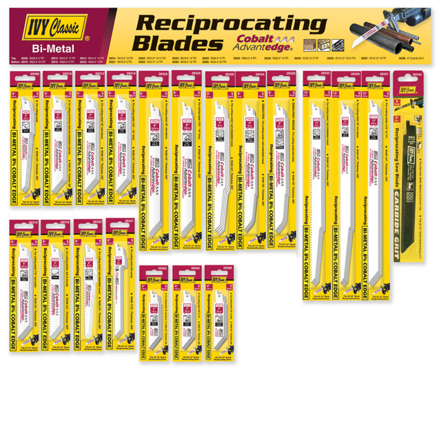 Reciprocating Blade Display - 5 Blades Per Card