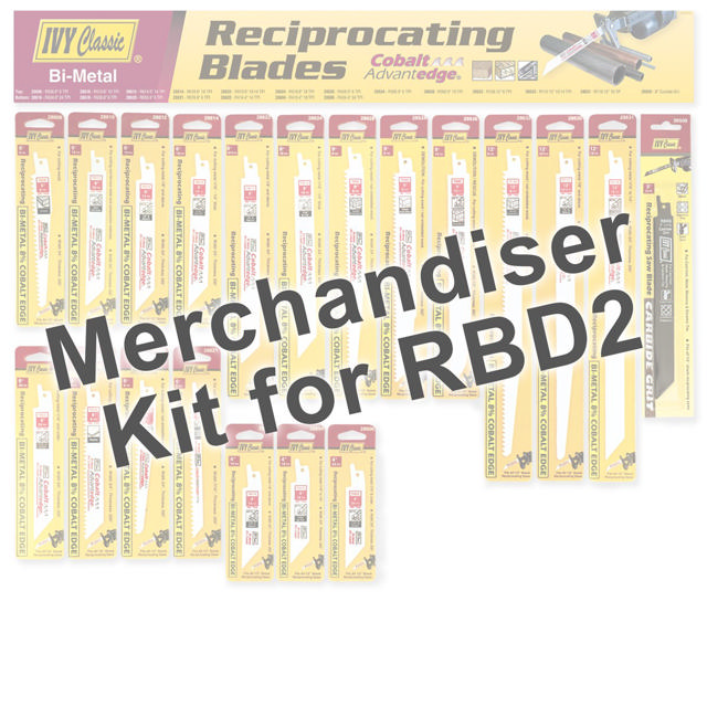 Merchandiser - Recip Blades - 1 Blade Per Card