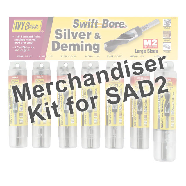 Merchandiser For Silver & Deming Drills-Large Sizes