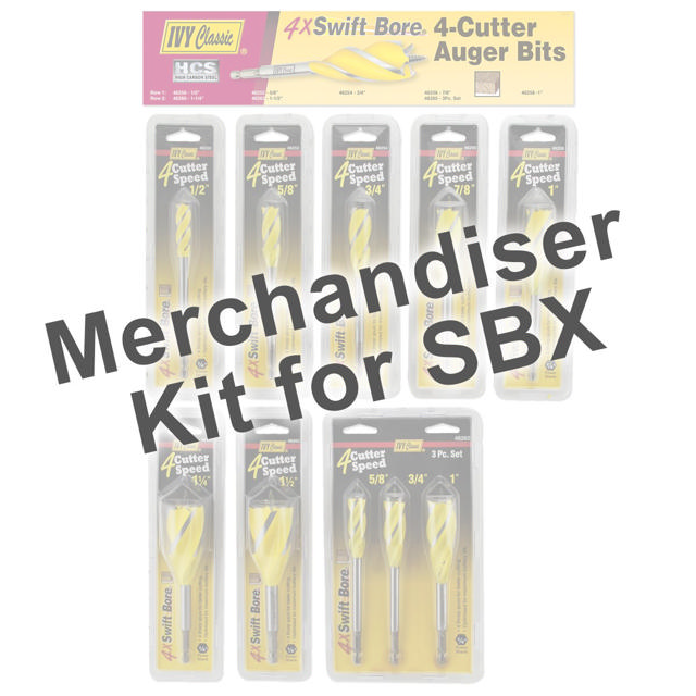 Merchandiser-4-Cutter Swift Bore® Auger Bits