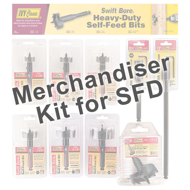 Merchandiser- Self-Feed Drill Bits