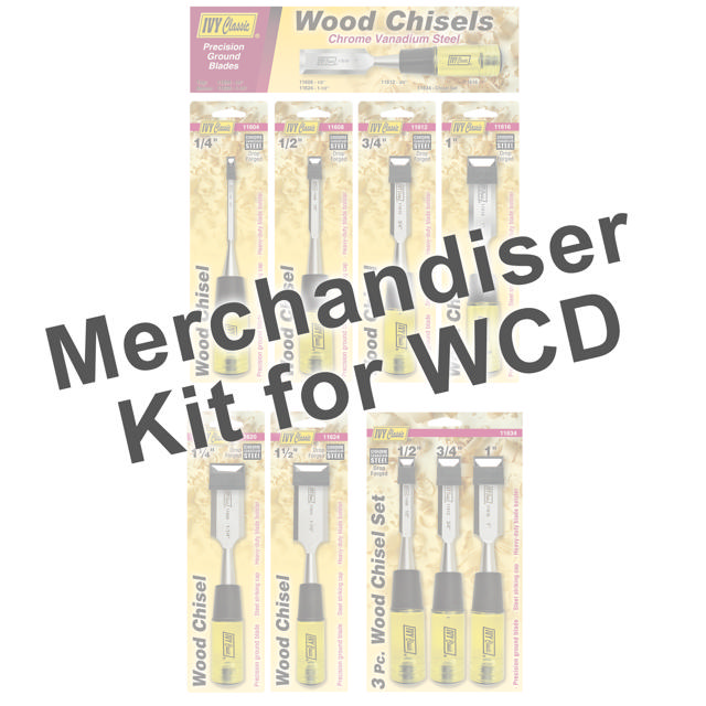 Merchandiser For Wood Chisels