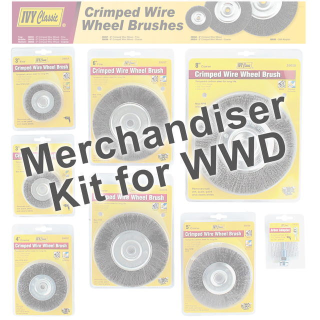 Merchandisr For Crimped Wire Wheel Display