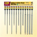 Spline Carbide Hammer Drills - Display