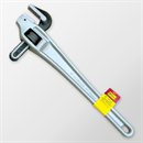 Aluminum Offset Pipe Wrenches - Alloy Steel Milled Jaws