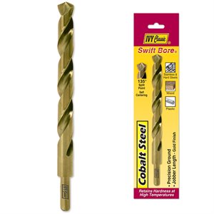 13/32" Cobalt Drill 3/8" Shank Carded