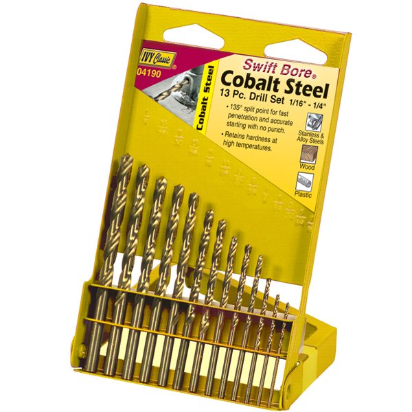 13 Pc Cobalt Drill Set