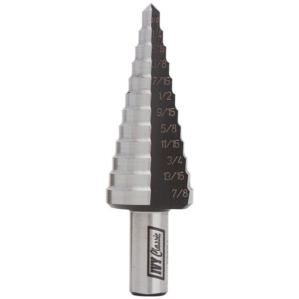 12 Holes 3/16 - 7/8" Step Drill Bit