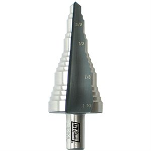 5 Holes 1/4 - 1-1/8" Step Drill Bit