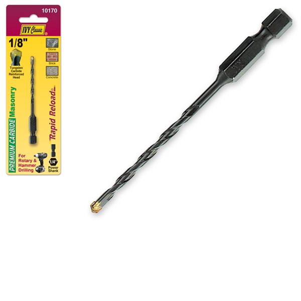 1/8" x 3" Rapid Reload® Masonry Drill