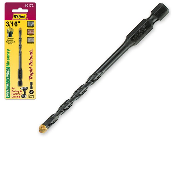 3/16" x 3-5/8" Rapid Reload® Masonry Drill