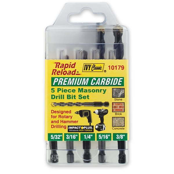 5 Pc. Rapid Reload® Masonry Drill Set